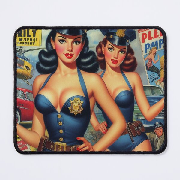 Item preview, Hot Cop Girls designed and sold by PulpVintage.