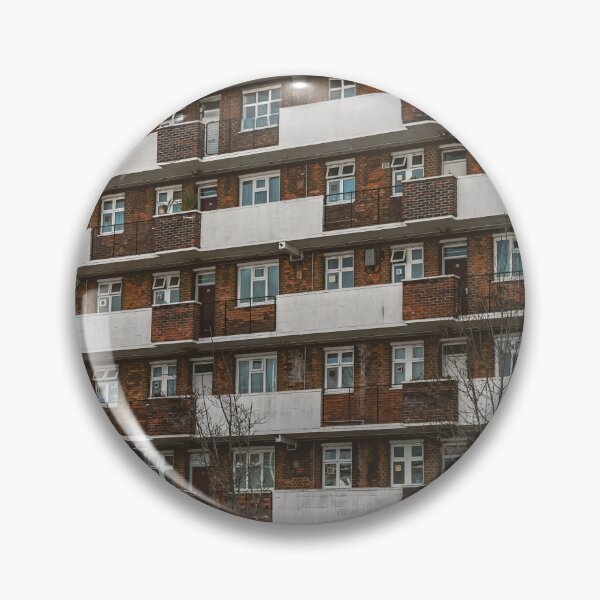 Item preview, Wall of an apartment block in South London - photo designed and sold by CineWanderlust.