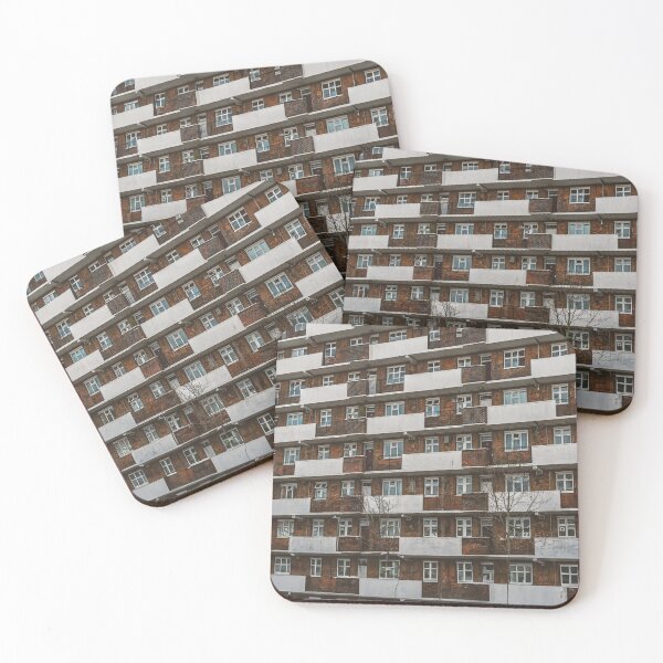Item preview, Wall of an apartment block in South London - photo designed and sold by CineWanderlust.