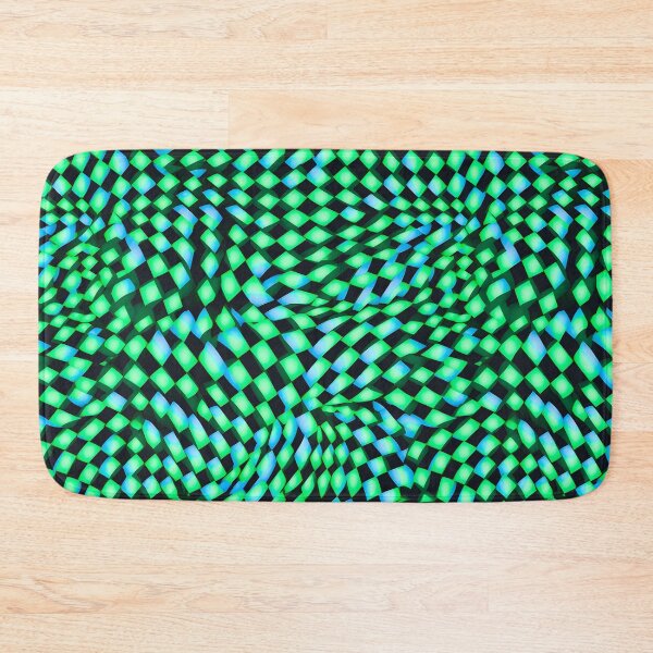 Item preview, Pattern - Trippy Green Checks designed and sold by Stacey Hallock.