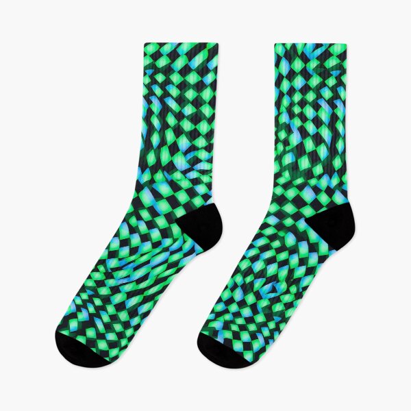 Item preview, Pattern - Trippy Green Checks designed and sold by Stacey Hallock.
