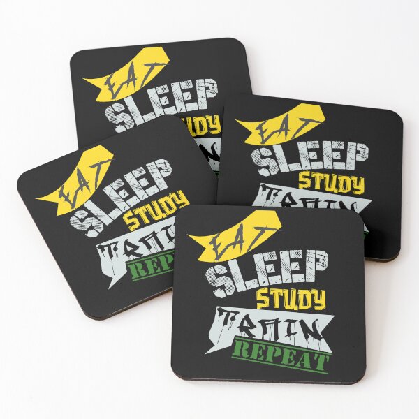 Item preview, Eat, Sleep, Study, Train, Repeat (colorful version) designed and sold by IronCoreGear.