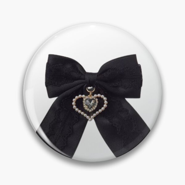 Artikelvorschau, Balletcore Coquette Schwarze Herzschleife entworfen und verkauft von sapphiretears.