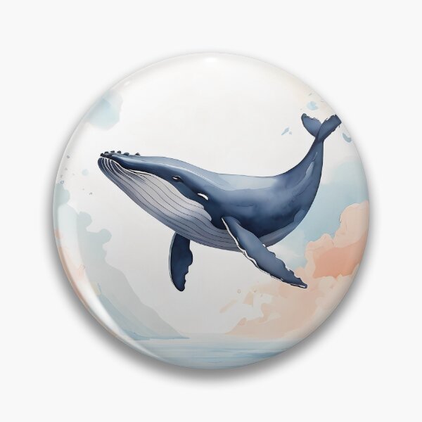 Item preview, A whale soaring through the air designed and sold by DevushkaStore.