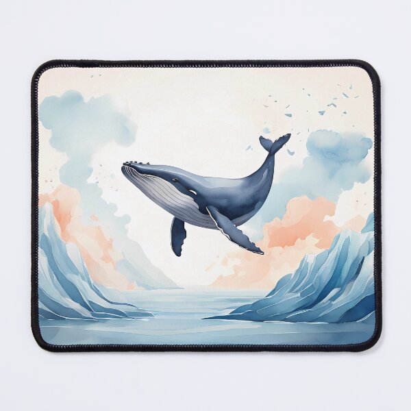 Item preview, A whale soaring through the air designed and sold by DevushkaStore.