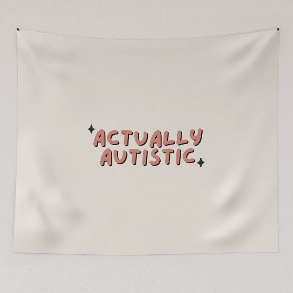 Item preview, Fun "actually autistic" text design | neurodiversity designed and sold by NeurodiverseTea.
