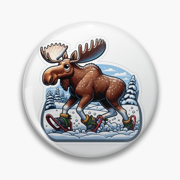 Item preview, Snowshoeing Bull Moose designed and sold by BrinaandPops.