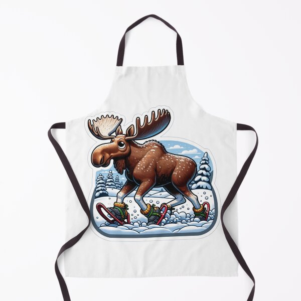 Item preview, Snowshoeing Bull Moose designed and sold by BrinaandPops.