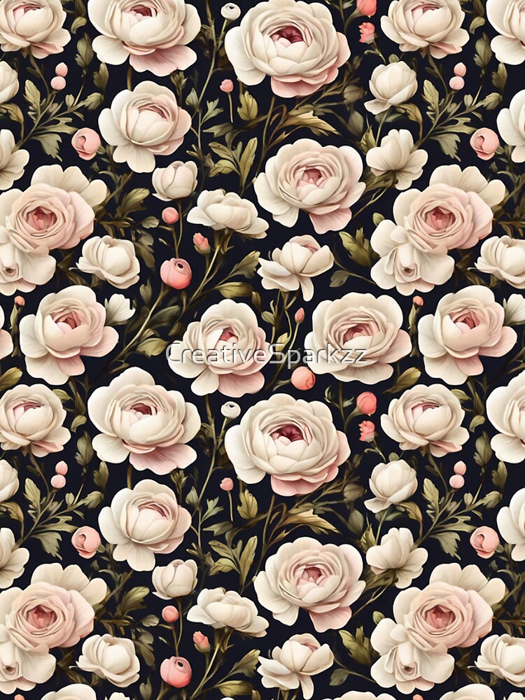 Thumbnail 4 of 4, iPhone Case, Ranunculus pattern designed and sold by CreativeSparkzz.