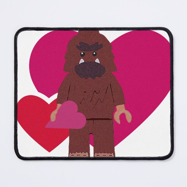 Aperçu de l'œuvre Lego Bigfoot Saint Valentin Coeurs créée et vendue par cobblzstudio.