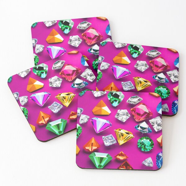 Item preview, Diamonds painted on a pink background designed and sold by SweetRossel.