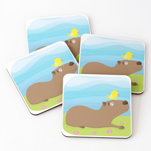 Item preview, Capybara and Bird designed and sold by Brushes with Nature.