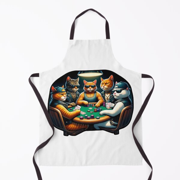 Item preview, Angry Cats Playing Poker designed and sold by BrinaandPops.
