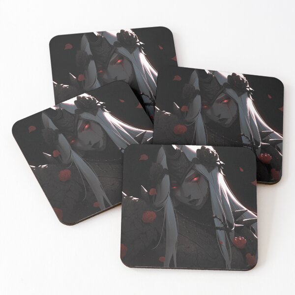 Item preview, Dark Fantasy Armor Crimson Rose Anime Girl designed and sold by bubblegoth.