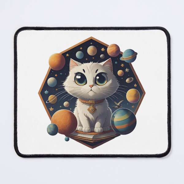 Item preview, Celestial Cat with Planets Disney Style designed and sold by Qlutique.
