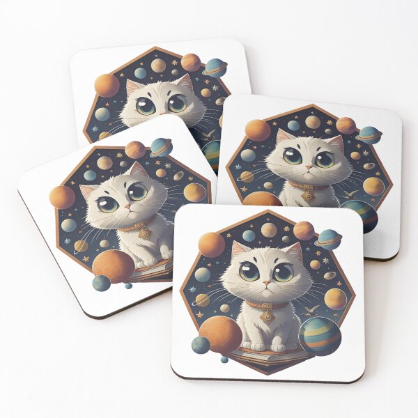 Item preview, Celestial Cat with Planets Disney Style designed and sold by Qlutique.
