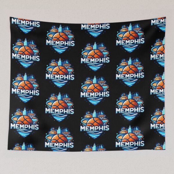 Item preview, Memphis Hoops Pride - Dynamic Basketball Art designed and sold by Zuriel Hargrove.