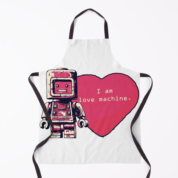 Item preview, I am love machine. Almost Lego Valentines Robot designed and sold by cobblzstudio.
