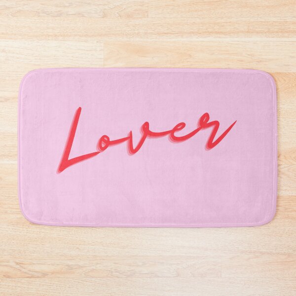 Item preview, "Lover" Script Graphic in Bold Red designed and sold by Kristalin Glass.