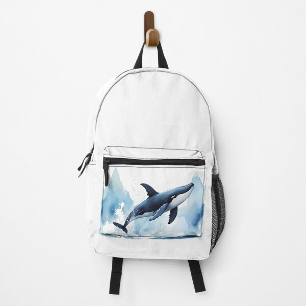 Item preview, Ink wash painting, a whale soaring through the air designed and sold by DevushkaStore.