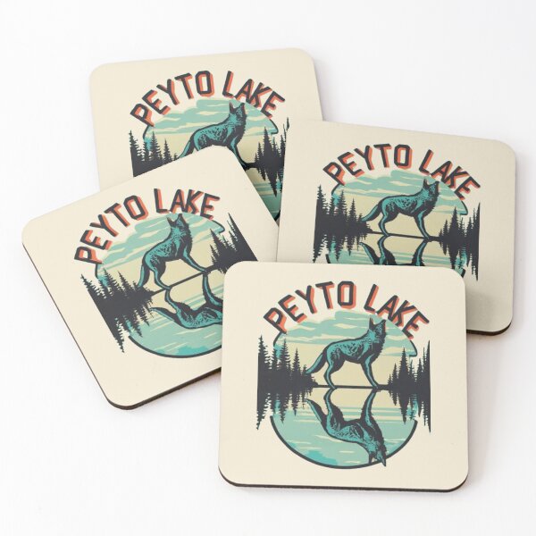 Item preview, Peyto Lake, Peyto Lake Wolf Shaped designed and sold by UrbanGraphixs.