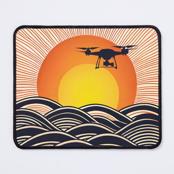 Item preview, Japanese style Sunset & Drone Silhouette design designed and sold by stefanosd.