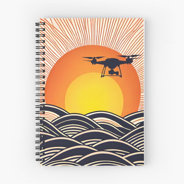 Item preview, Japanese style Sunset & Drone Silhouette design designed and sold by stefanosd.
