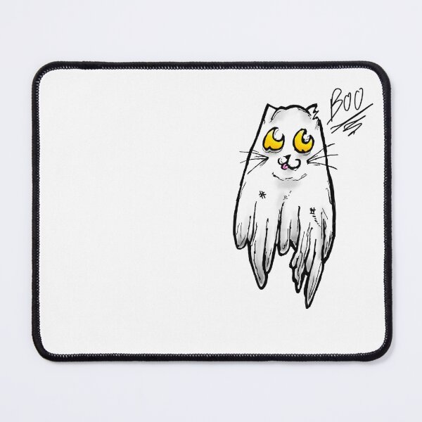 Item preview, Ghost Kitty tattoo flash designed and sold by AderynValentine.