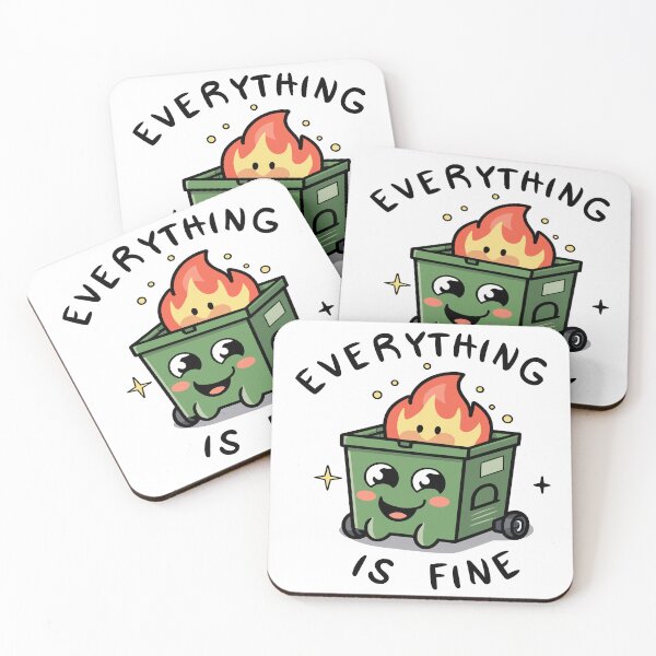 Item preview, Cute Positive dumbster fire sarcastic designed and sold by philosofull.