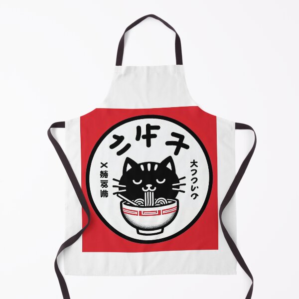 Item preview, Vintage-Inspired Kawaii Cat Enjoying Japanese Ramen designed and sold by tee snap.