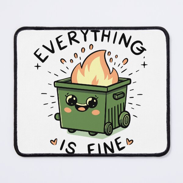 Item preview, kawaii Positive dumbster fire sarcastic designed and sold by philosofull.