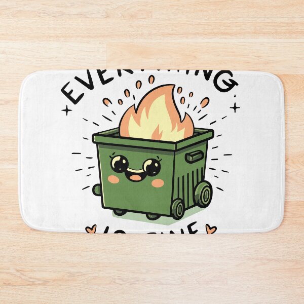 Item preview, kawaii Positive dumbster fire sarcastic designed and sold by philosofull.