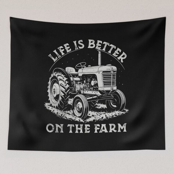 Item preview, Vintage Tractor Tee - Life Is Better On The Farm | Classic Farming & Rural Lifestyle Shirt designed and sold by AmorcitoDesigns.