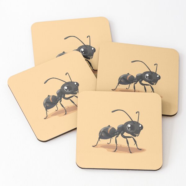 Item preview, Cute Ant illustration on a solid background designed and sold by JeClaDesign.