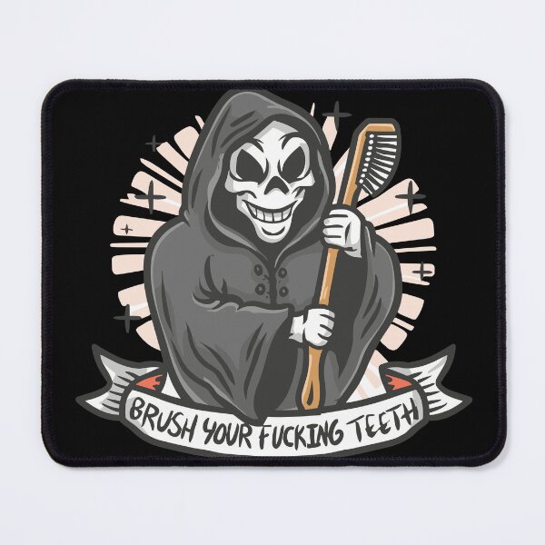 Item preview, Brush your Fucking Teeth funny designed and sold by philosofull.
