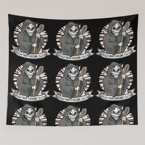Item preview, Brush your Fucking Teeth funny designed and sold by philosofull.