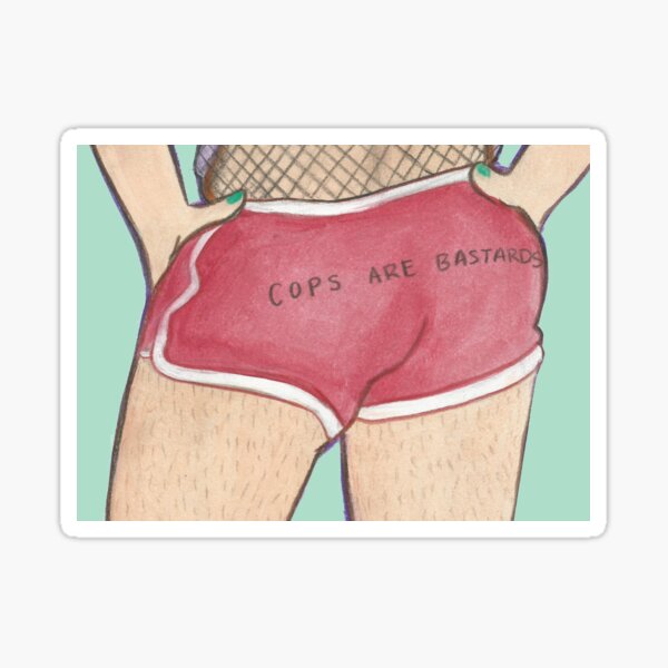 cops are bastards Sticker