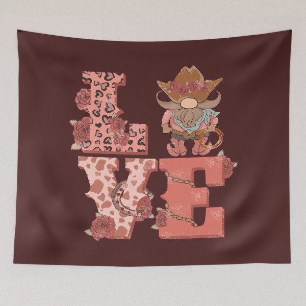 Item preview, Love Western Style Valentine's Gnome designed and sold by Lovemountain.