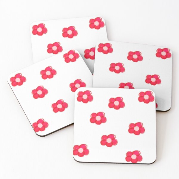 Item preview, Red flower sticker pack designed and sold by Diggs-and-Daisy.