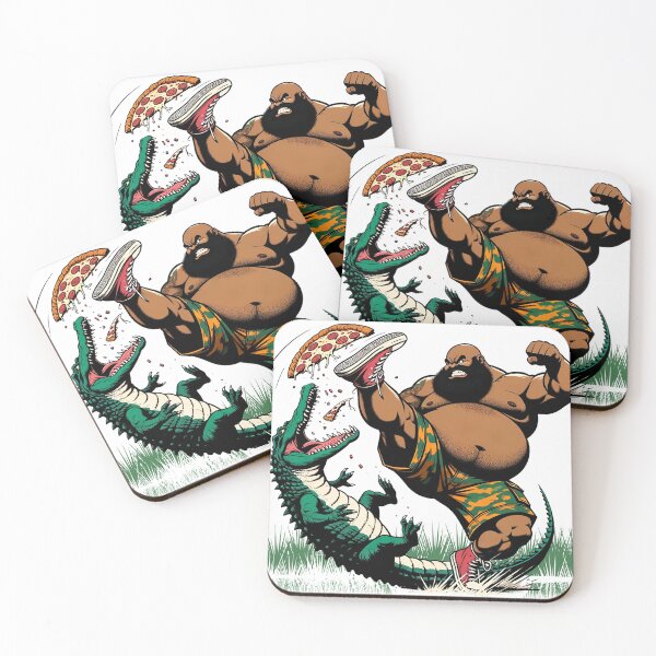 Item preview, Gumbo Slice vs. Pizza Gator designed and sold by jmallet74.