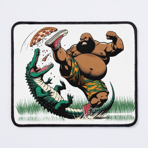 Item preview, Gumbo Slice vs. Pizza Gator designed and sold by jmallet74.