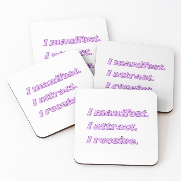 Item preview, I manifest. I attract. I receive. designed and sold by Katie O.