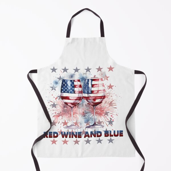 Artikelvorschau, Rotwein und Blau, USA-Flagge entworfen und verkauft von neosticker.
