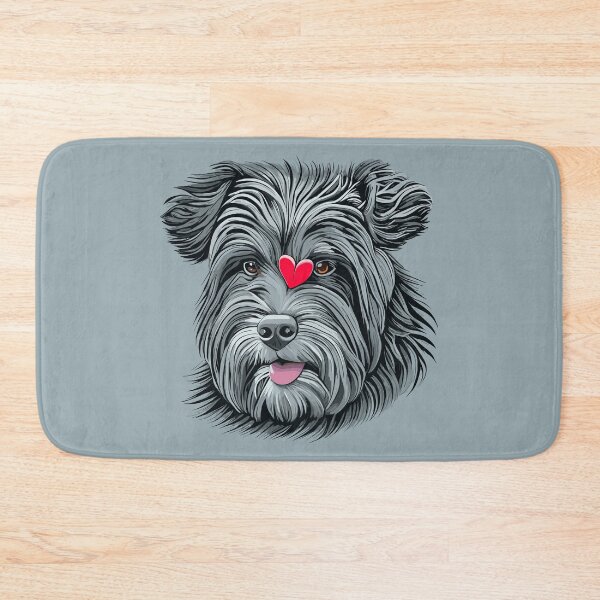 Item preview, Valentine's Day Black Russian Terrier designed and sold by VoyteksDesigns.
