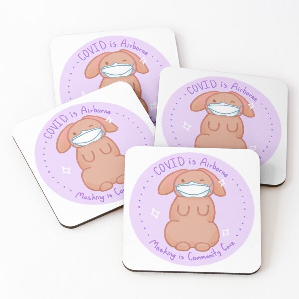 Item preview, Masking is Community Care Covid Conscious Bunny designed and sold by Fin-Art-.