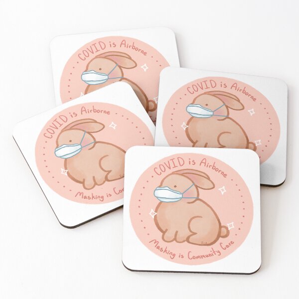 Item preview, Masking is Community Care Covid Conscious Bunny  designed and sold by Fin-Art-.