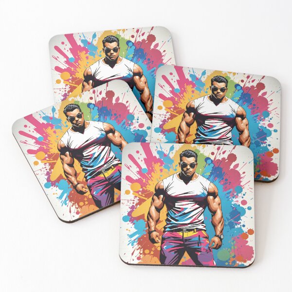 Item preview, Urban Strength: Fashion Meets Fitness in Colourful Splendour designed and sold by ArtComixHaven.