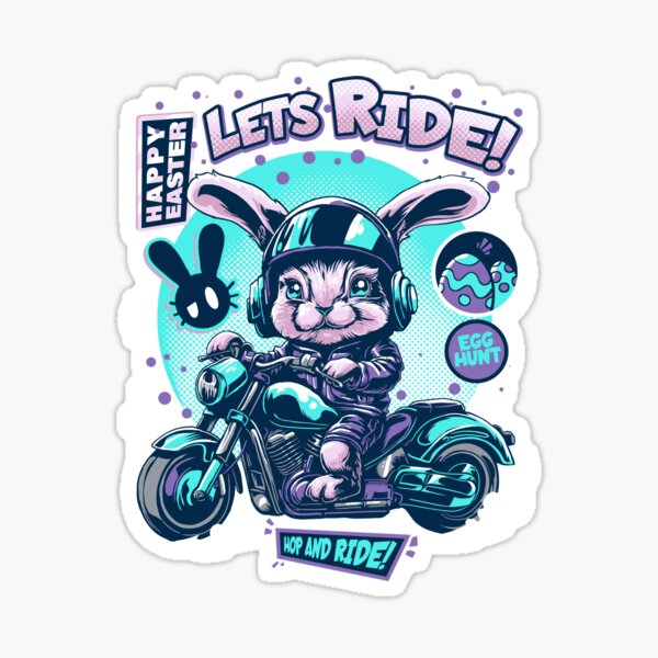 Item preview, Easter bunny ride designed and sold by DarioCrow.