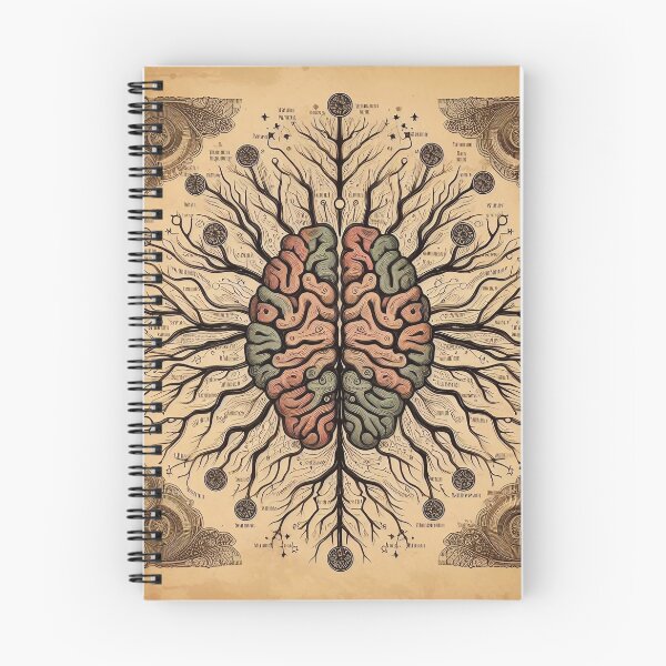 Item preview, Retro Brain Map designed and sold by SpesWorld.