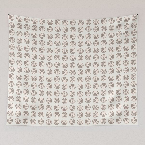 Item preview, Minimalist abstract pattern. Hand drawn spirals . Mink color version designed and sold by Origillus.